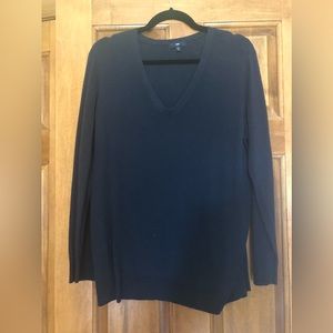 XL Navy Gap V Neck Sweater